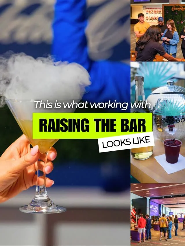This is what working with Raising The Bar really looks like ✨

You bring the idea, we handle everything from concept to cocktails to full execution, so your event flows effortlessly from start to finish.

All you have to do is enjoy the moment.

Let&
