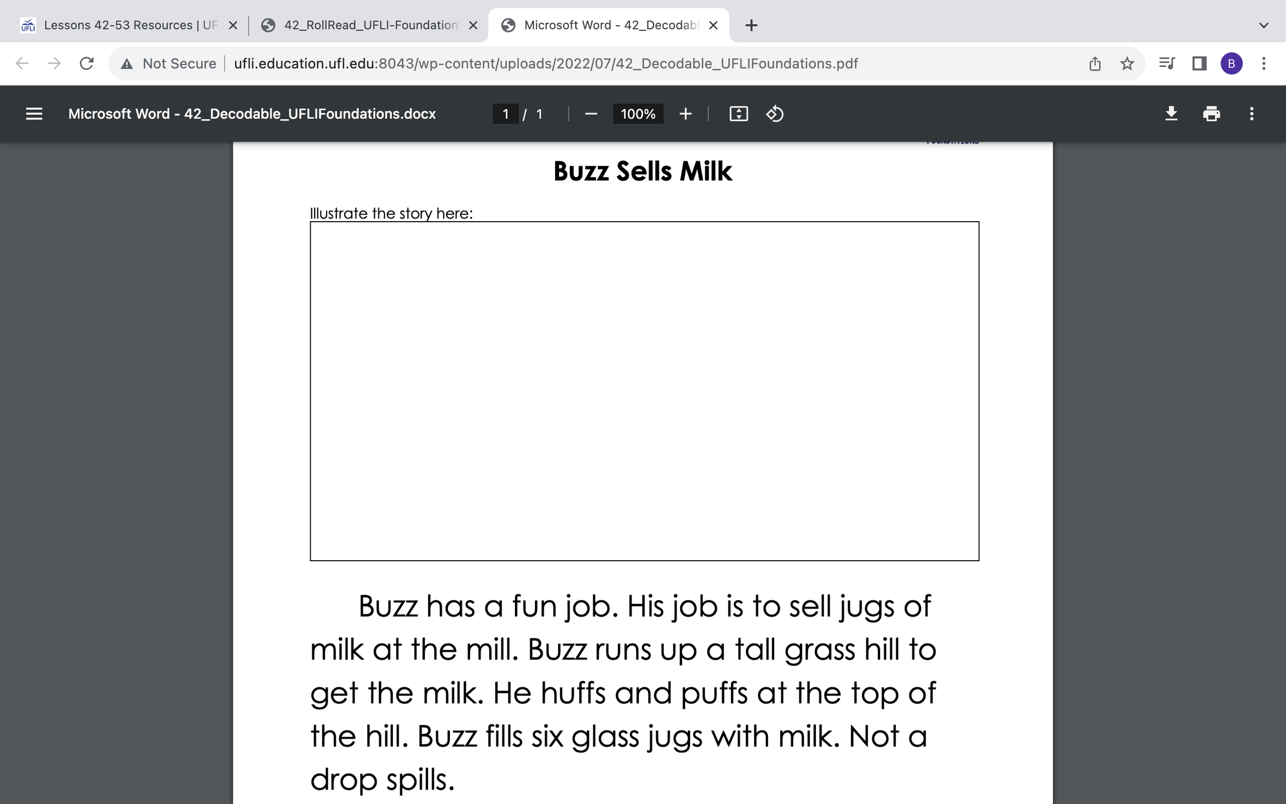 UFLI Passages in Small Group Instruction