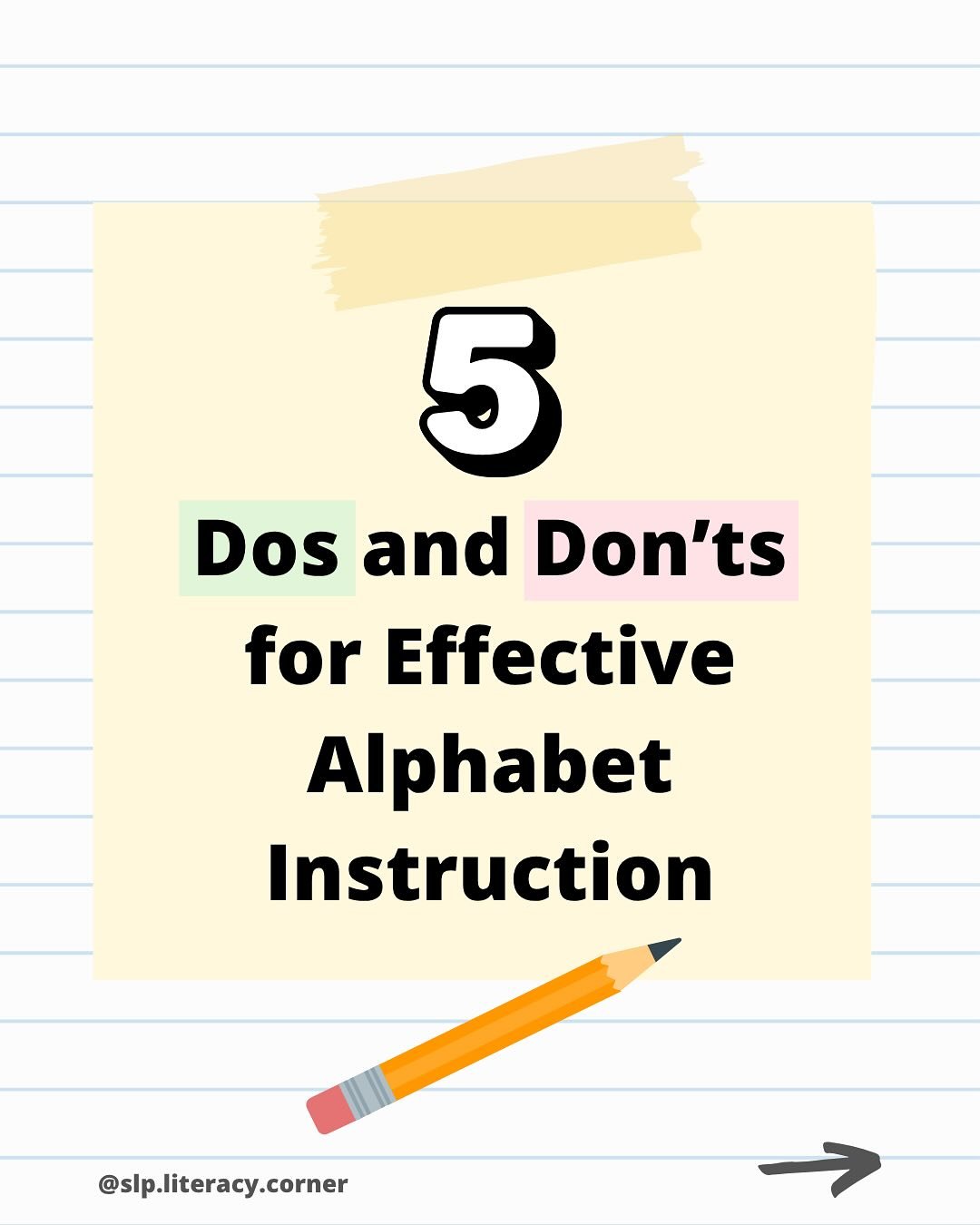 Wave goodbye to the &ldquo;letter of the week&rdquo; and hello to effective alphabet instruction! 👋

The primary goal of alphabet instruction is NOT to teach kids to recite the alphabet song or name all the letters ❌

The primary goal of alphabet in