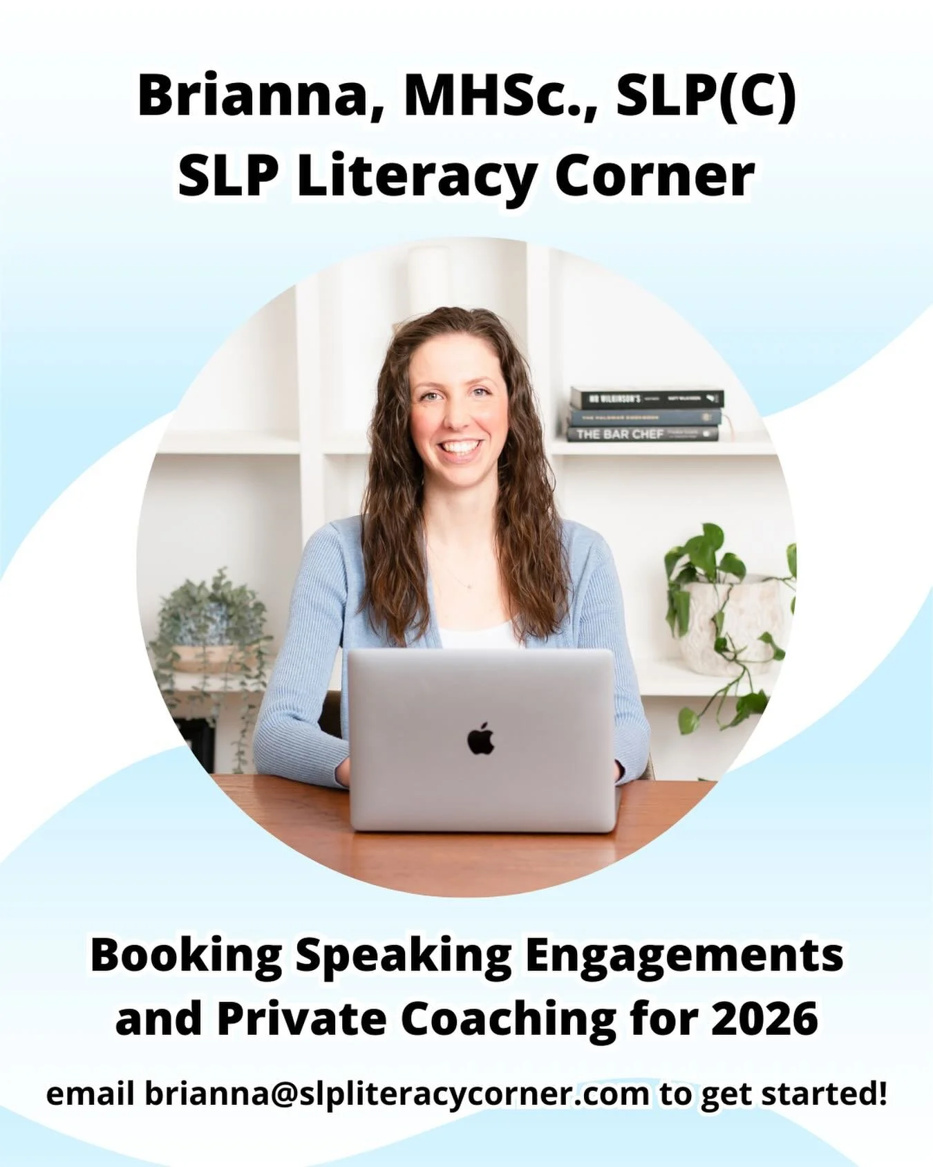 Let&rsquo;s work together! ✨
 📚 I&rsquo;m booking speaking engagements and 1:1 literacy coaching for SLPs and educators who are seeking practical strategies grounded in the science of reading that they can implement immediately. 

💭 Think: structur