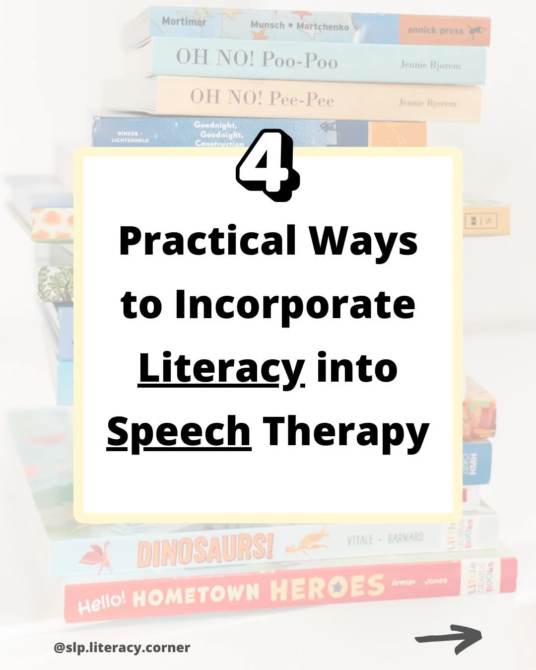 Literacy in speech therapy? 🤔

✨ Absolutely! ✨

Why:
Research has shown that intervention for children with speech sound disorders (SSDs) and childhood apraxia of speech (CAS) should support literacy skills (e.g., phonemic awareness, letter-sound kn