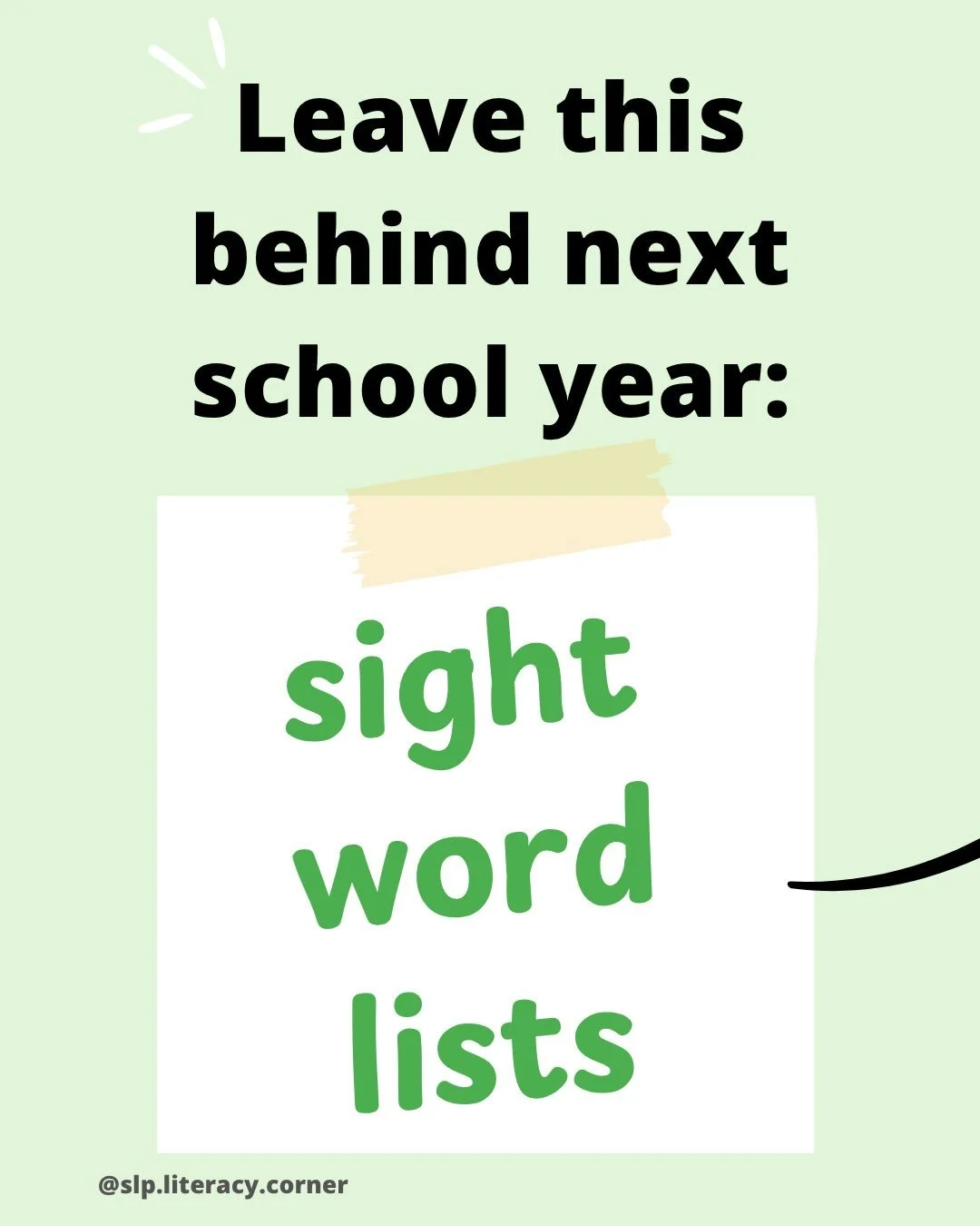 Goodbye memorizing &ldquo;sight word&rdquo; lists 👋

Let&rsquo;s leave old school &ldquo;sight word&rdquo; lists behind in the 2025/2026 school year, and shift towards teaching all words by focusing on sound-spelling mapping and meaningful word part