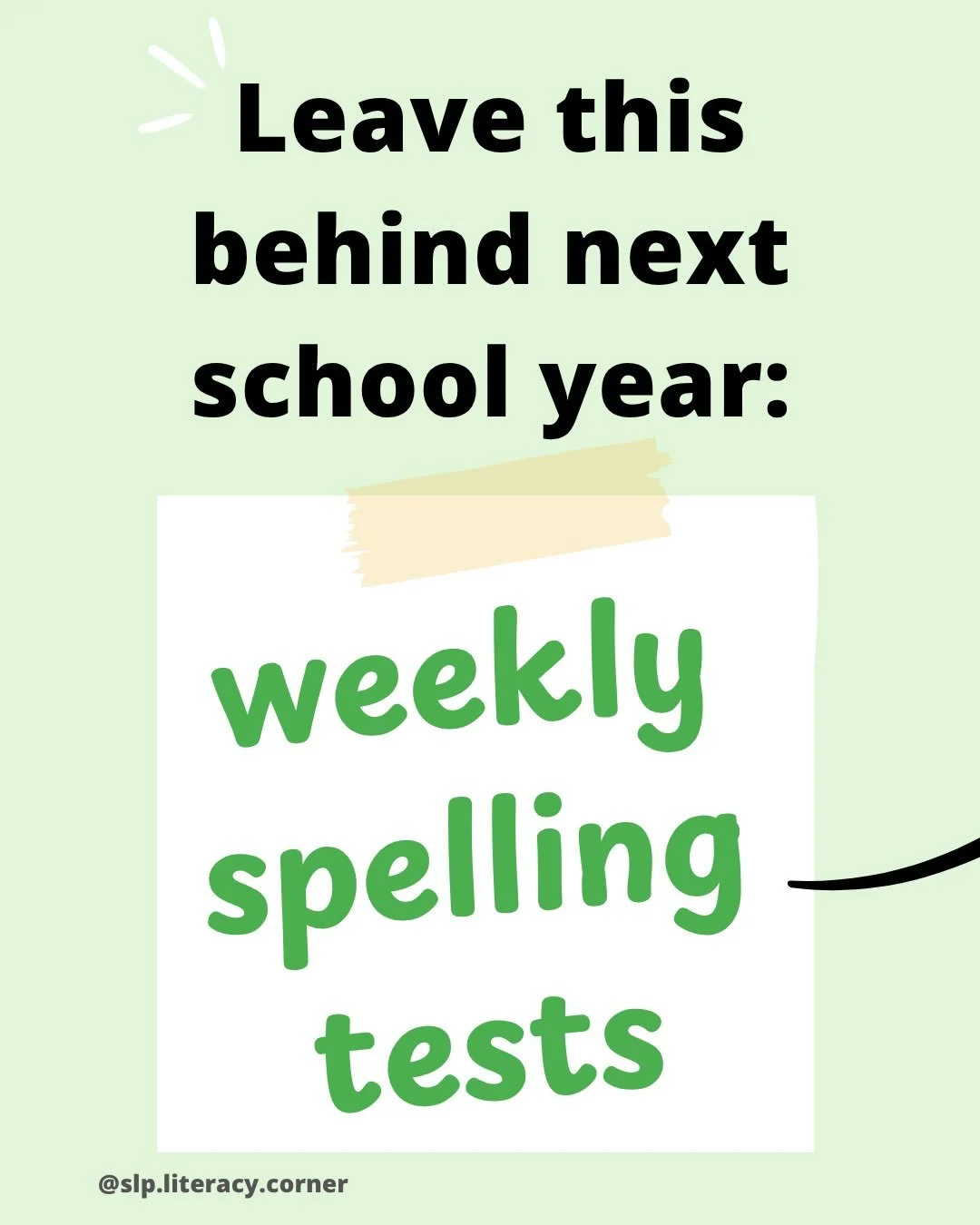 Goodbye randomly weekly spelling tests 👋

Let&rsquo;s leave old school spelling test lists behind in the 2025/2026 school year, and shift to spelling instruction and tests organized around common sounds, spellings, and morphemes.

✏️ To be clear, it