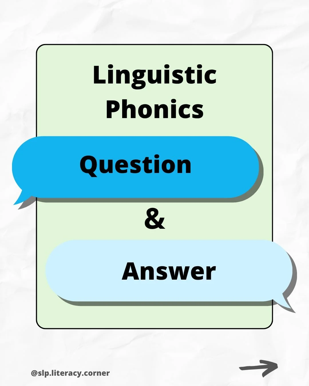 Questions about linguistic phonics? 👀

Here are some of the questions I get asked most often and my answers!

If you have other questions, drop them in the comments and I&rsquo;ll do my best to answer. 

And definitely check out @eblireads, @reading