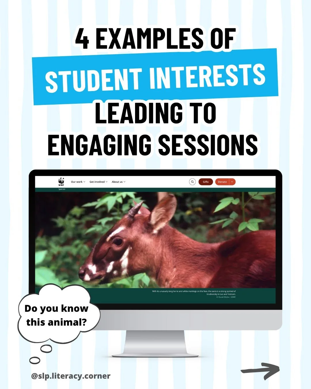Student interests are a powerful tool for creating engaging lessons! ✨

Here are 4 recent examples of when my client picked the topic, we found an appropriate text together, and then worked on their goals within the context of their chosen topic and 