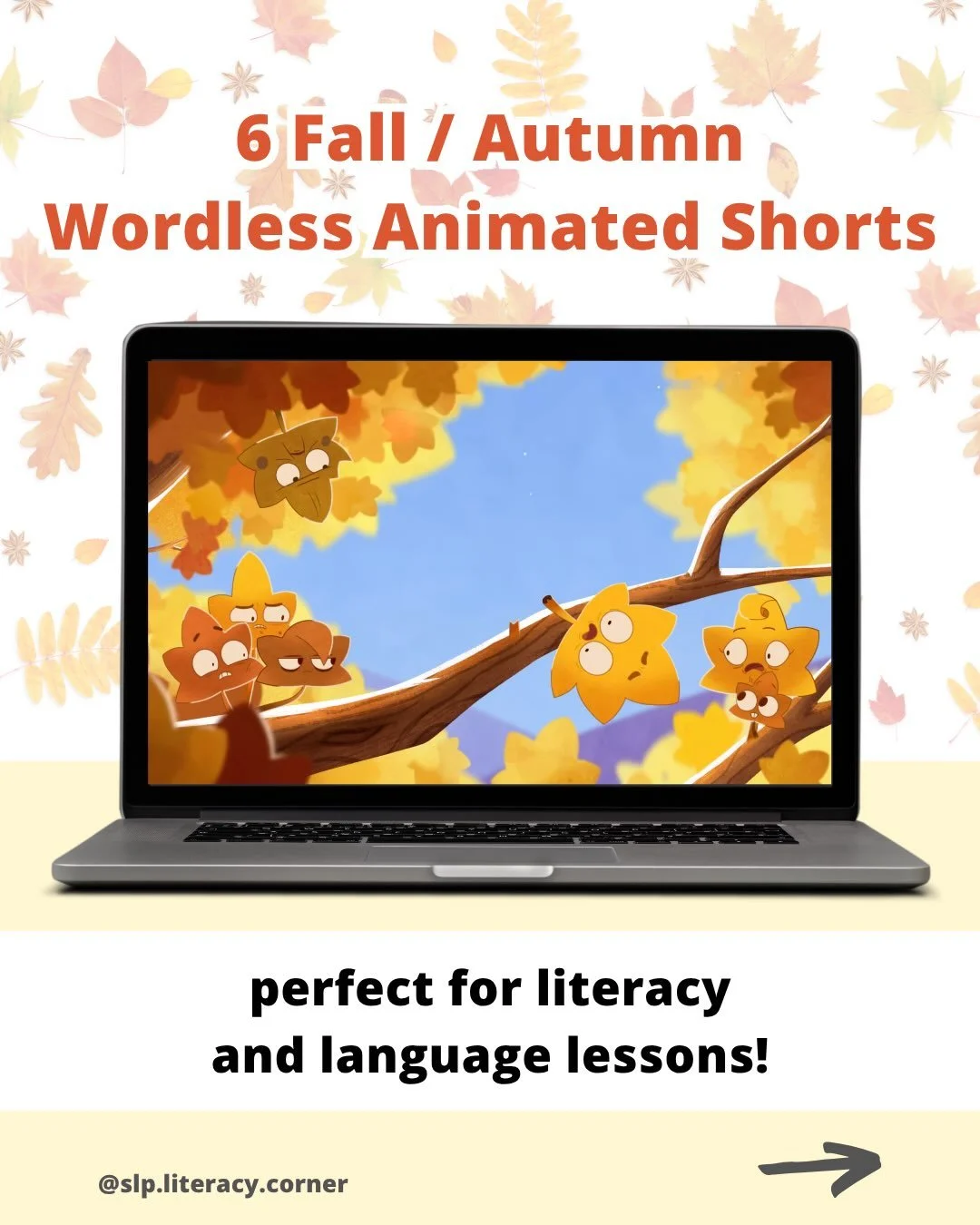 Fall Wordless Animated Shorts 💻

Happy fall equinox! If you love using animated shorts in therapy or the classroom, add these to your fall lineup 🍁

And if you haven&rsquo;t tried using animated shorts for your literacy or language lessons, here&rs