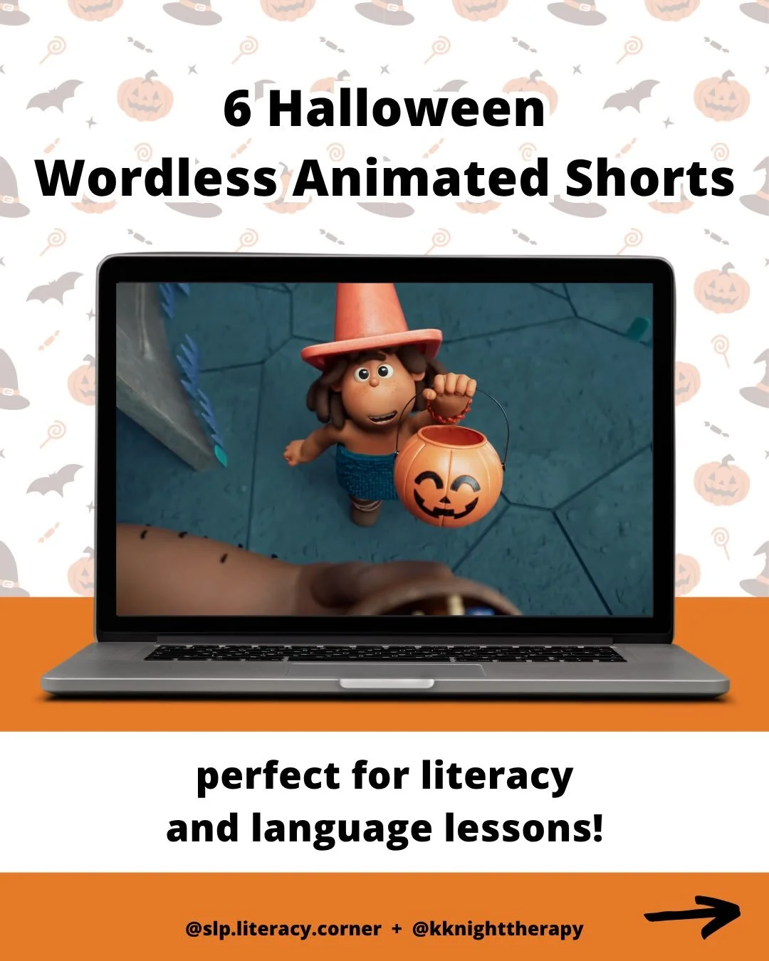 Halloween Wordless Animated Shorts 💻

Looking for Halloween themed animated shorts for your language and literacy lessons?

We&rsquo;ve got you covered!

Here are 6 Halloween themed shorts your students will love:

🎃 Back to Cave One

💀 Boneless

