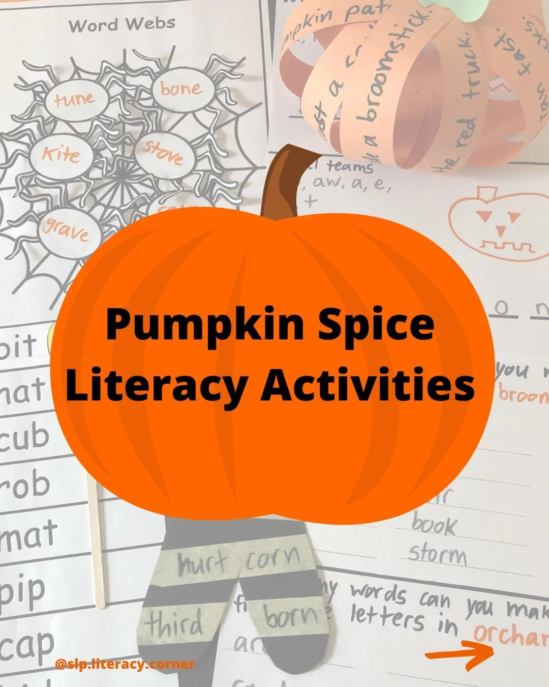 Word games, but make them FALL 🎃 or SPOOKY 👻

I love these activities and I bust them out every year!

No need to reinvent the wheel 😉

💬 Want all these and MORE #PumpkinSpiceLiteracy activity ideas?! Comment PSL 🎃 and I&rsquo;ll send you my FRE