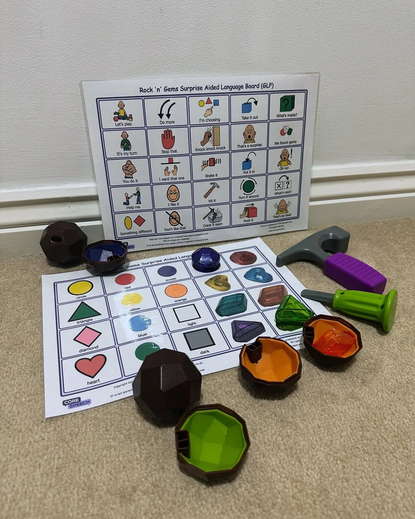 This Rock &lsquo;n&rsquo; Gems toy from @learningresourcesuk is one of my all time favourites 😍

I&rsquo;ve had it nearly 5 years now which I think is evidence of its quality given something that is hit several times a day 🤣🙈

It&rsquo;s one of my