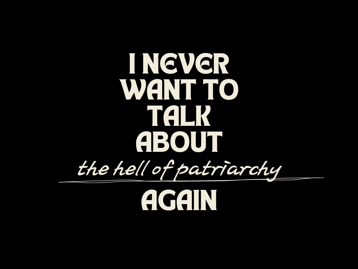 I almost wrote about a lot of different things – family tragedies, ex-boyfriends, huge betrayals, lifelong struggles – but none of them felt true to the process because I do want to talk about those things again. There may have been a t