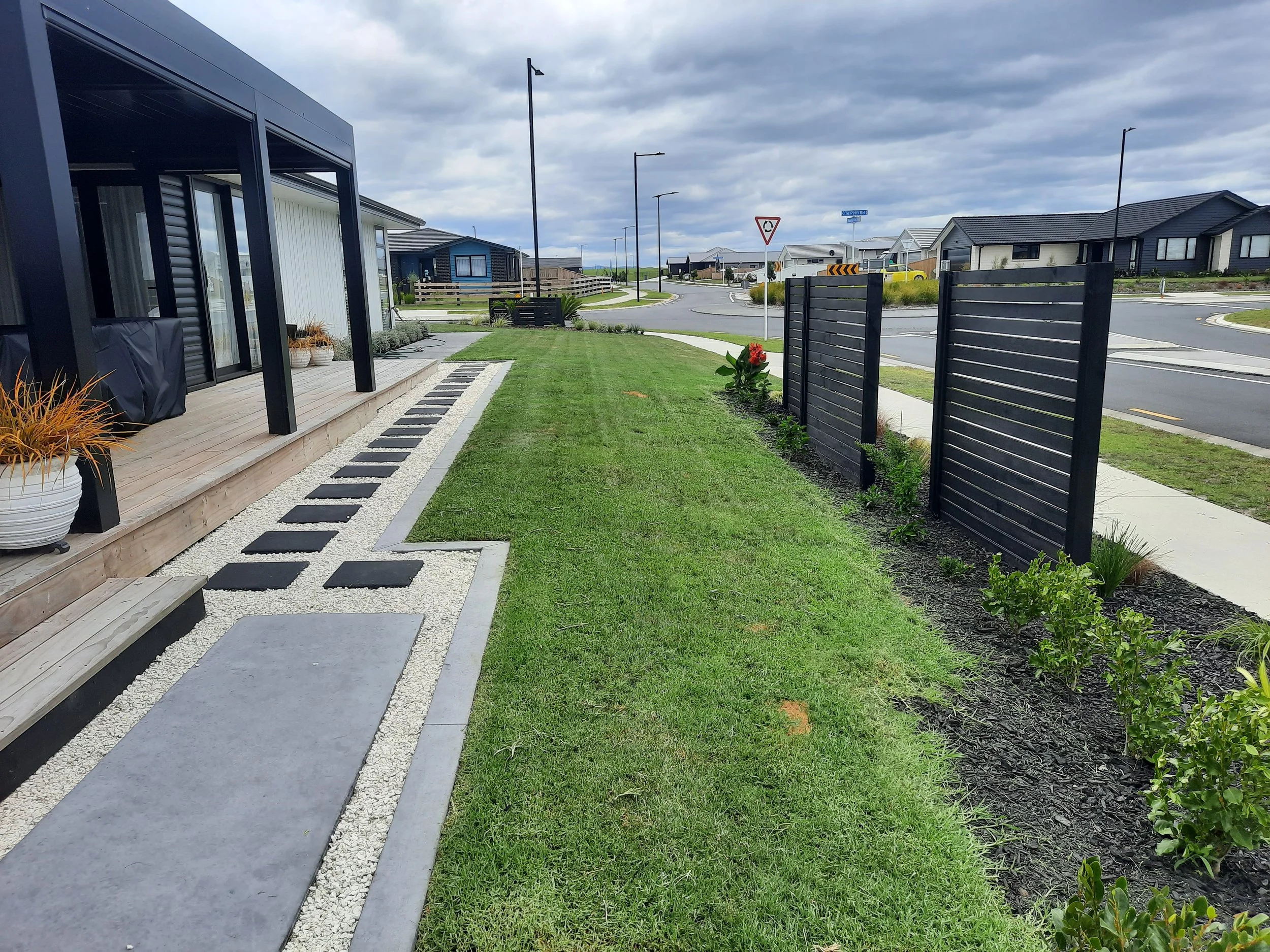 Roadside properties lawn and garden