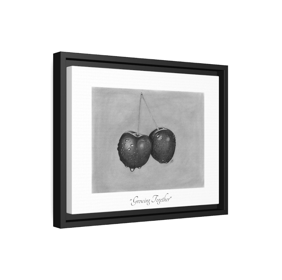Growing Together_Cherries_Framed Canvas Print_Sideview.jpg