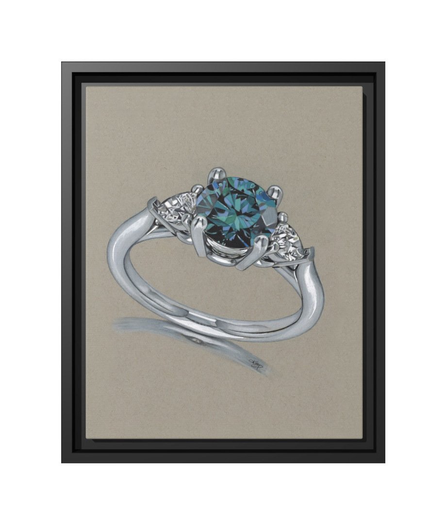 Blue Diamond_Framed Canvas Print.jpg