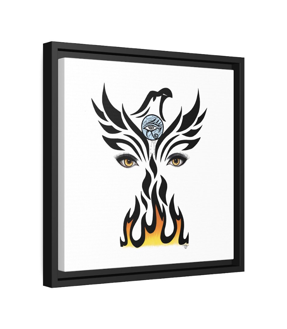 The Phoenix_Framed Canvas Print_Square_Sideview.jpg