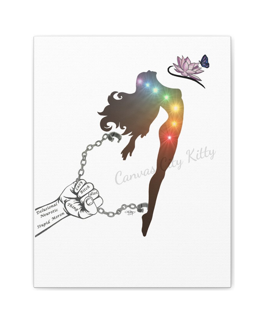 THE AWAKENING - A Matte Print of a Colour Pencil and Digital Art Healing Portrait of a Woman Breaking Free From Toxicity and Awakening to Her True Self.