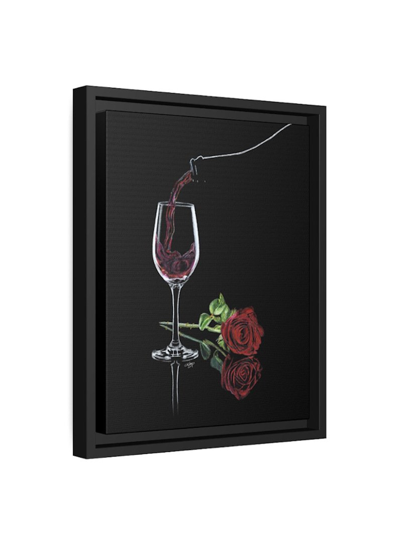 Love Yourself First_Framed Canvas Print_Sideview.jpg