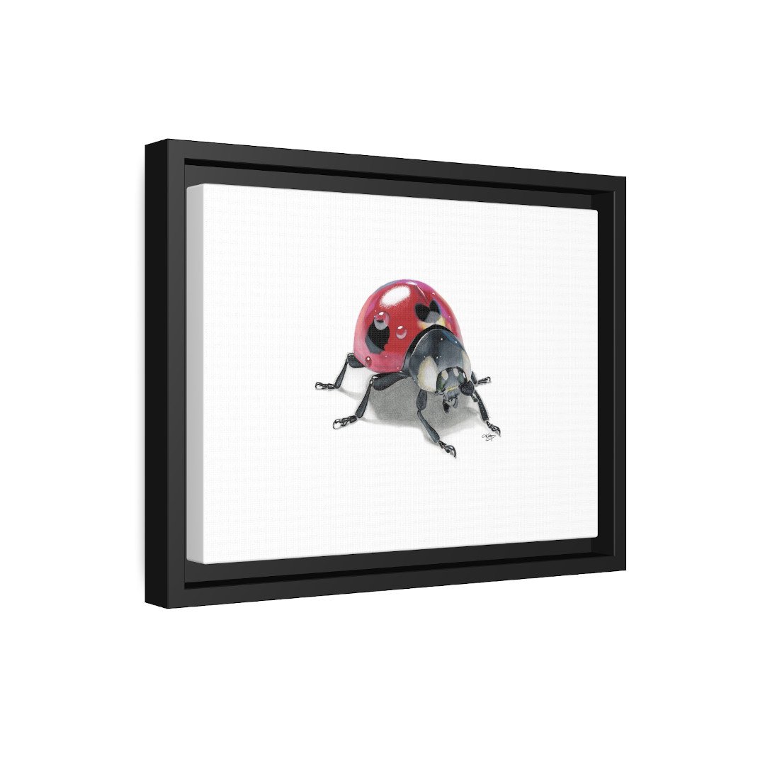 Lucky Ladybug_Framed Canvas Print_Sideview.jpg