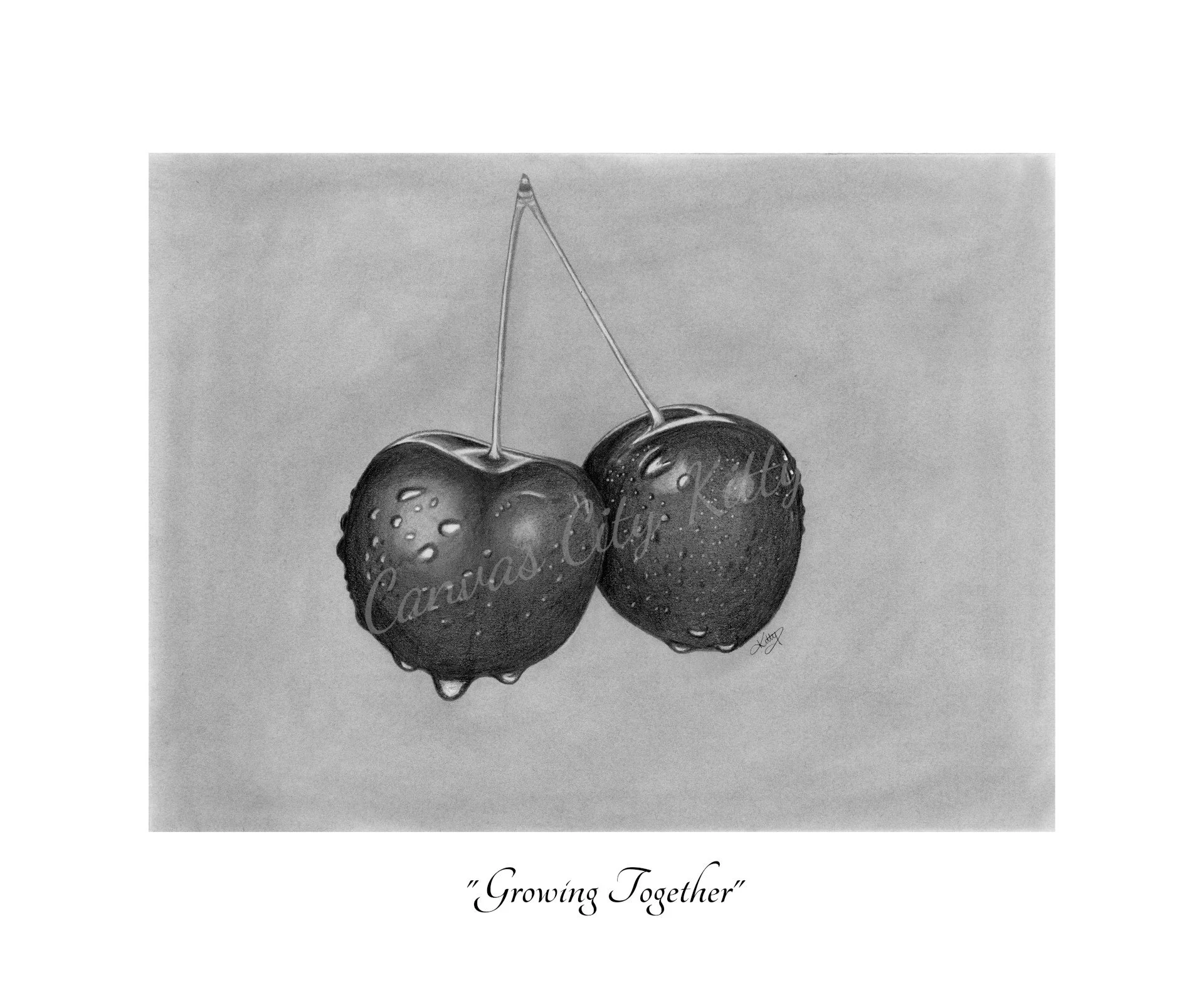 "GROWING TOGETHER"
Graphite Pencil Drawing