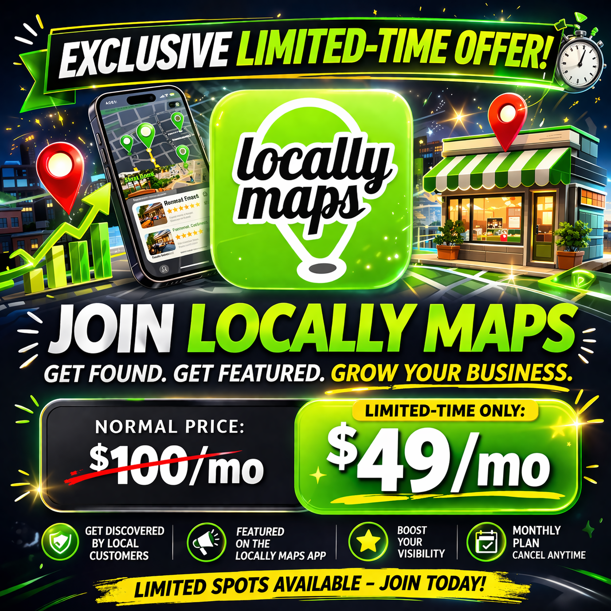 Locally Maps Featured Business Membership