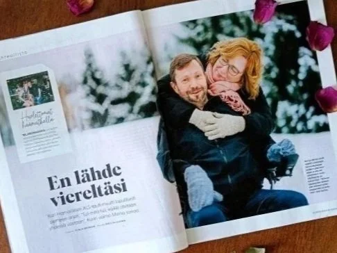 ALS-diagnoosin saanut Kari Hämäläinen ja vaimo Minna kertovat tarinansa Kodin Kuvalehdessä.