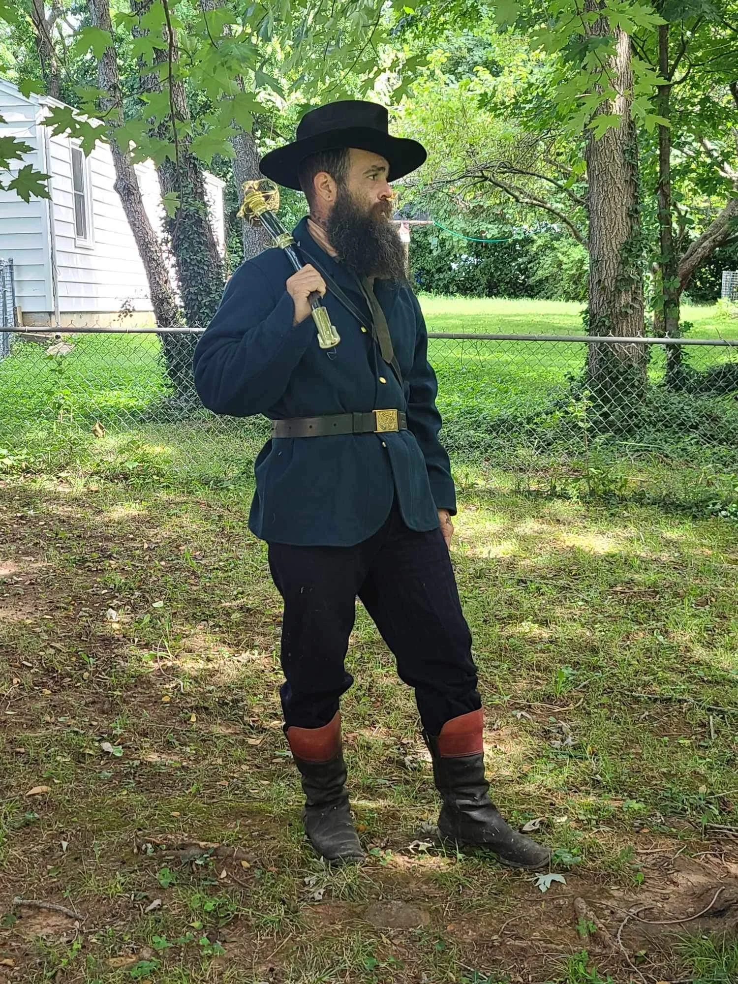 Mr. Hammond looks great in the economy JT Martin Blouse (sack Coat)