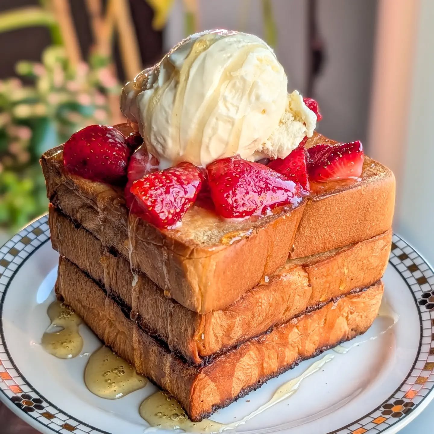 Homemade shibuya toast 🍓