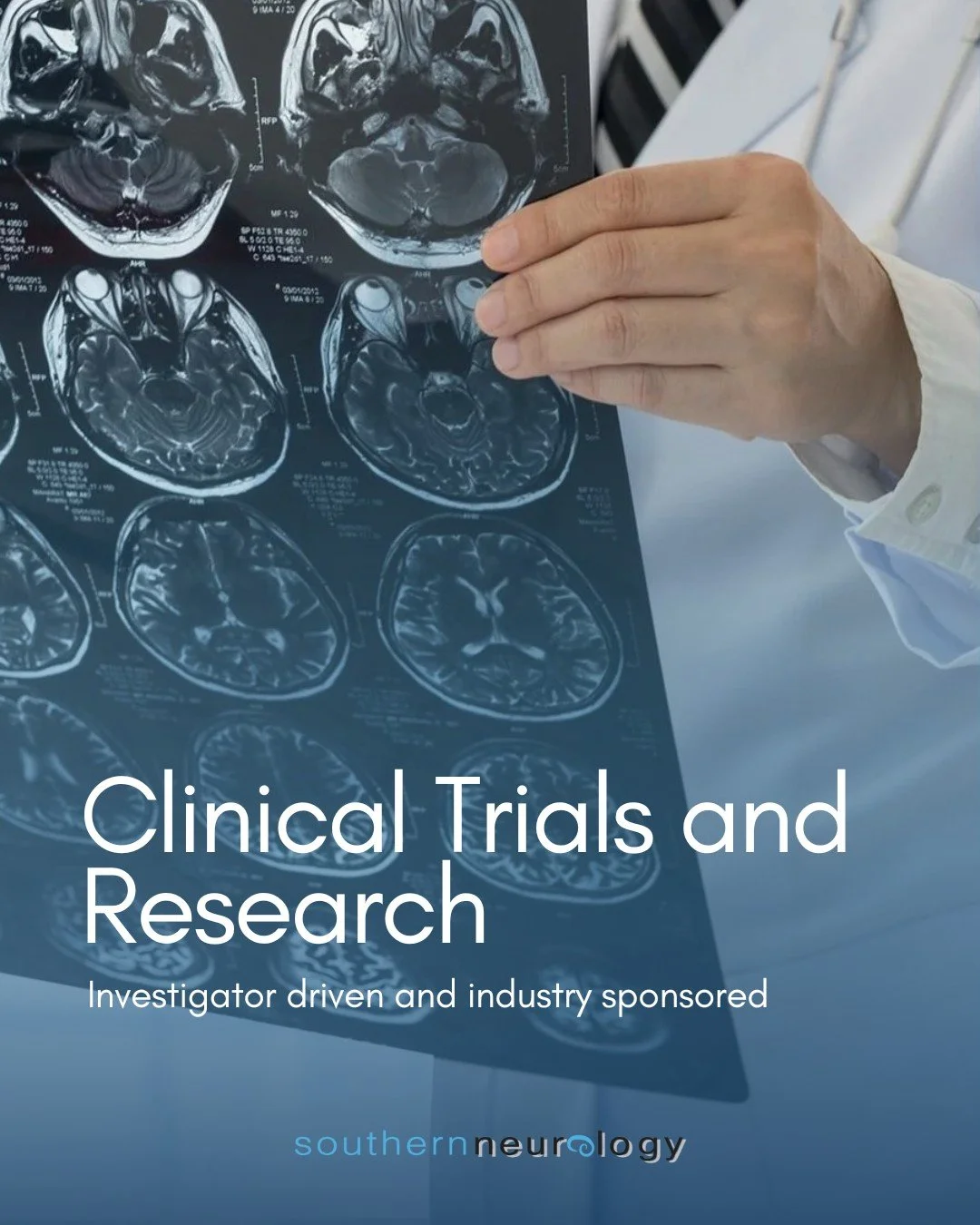 At Southern Neurology, we are proud to be involved in clinical trials that explore potential new therapies for a range of neurological conditions. 

This gives our patients the opportunity to access innovative treatments while contributing to advance