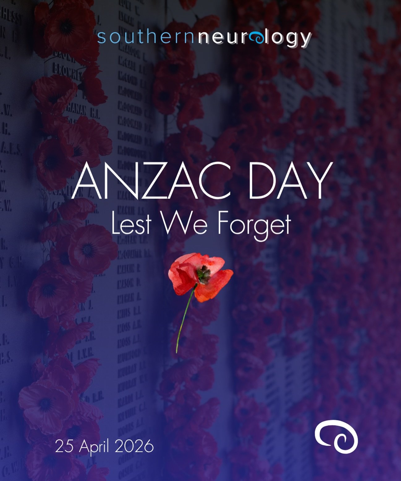 At the going down of the sun and in the morning, we will remember them.

Today we take a moment to honour the bravery and sacrifice to those who served.

Lest we forget.

Please note we will be closed this Monday 27th April.