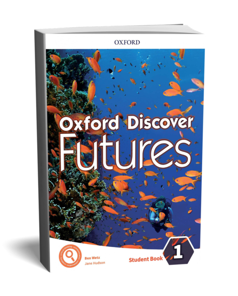 Oxford Discover Futures Student Book 1 cover with underwater scene and fish.