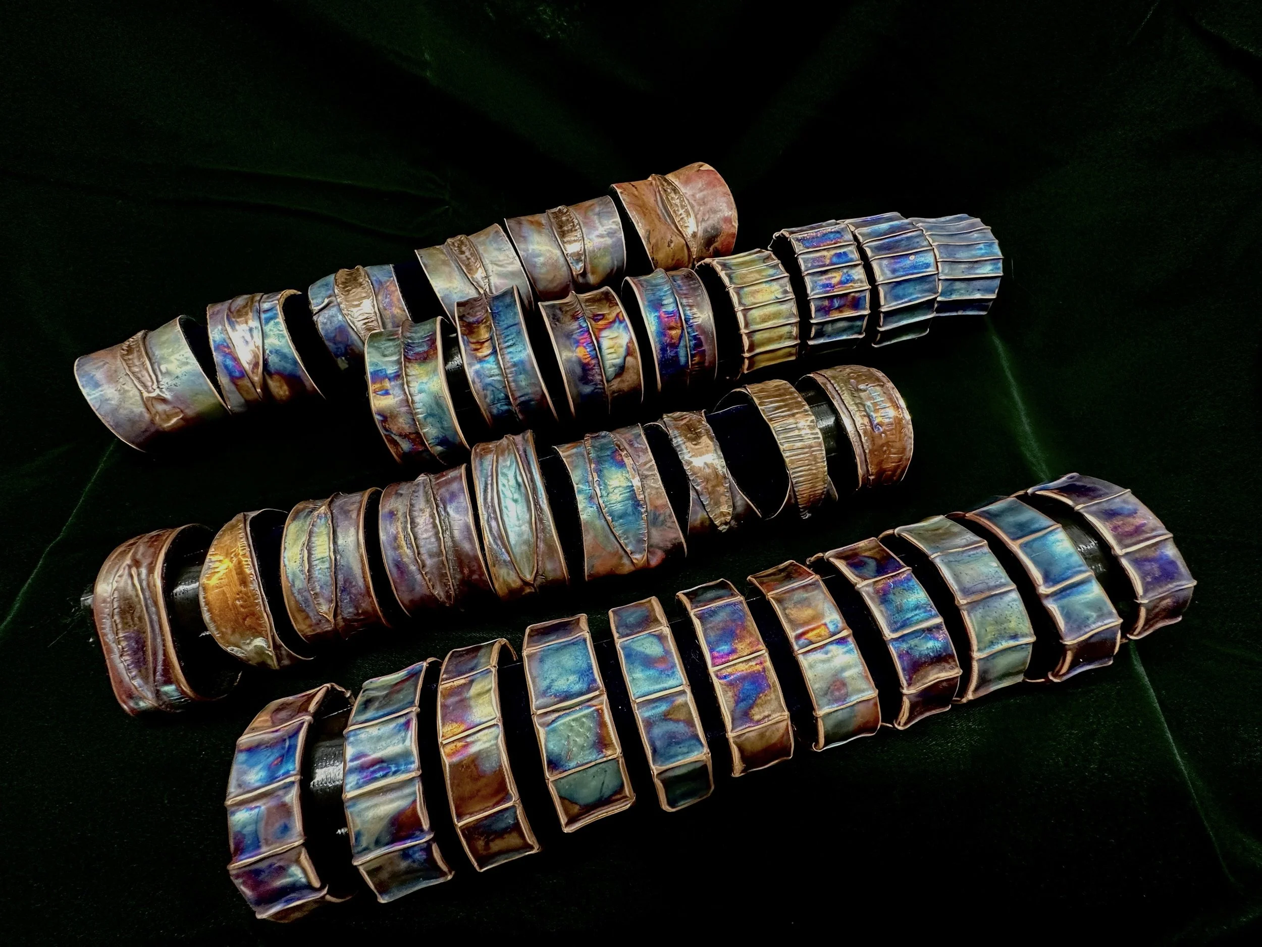 Chased Tube Pendants