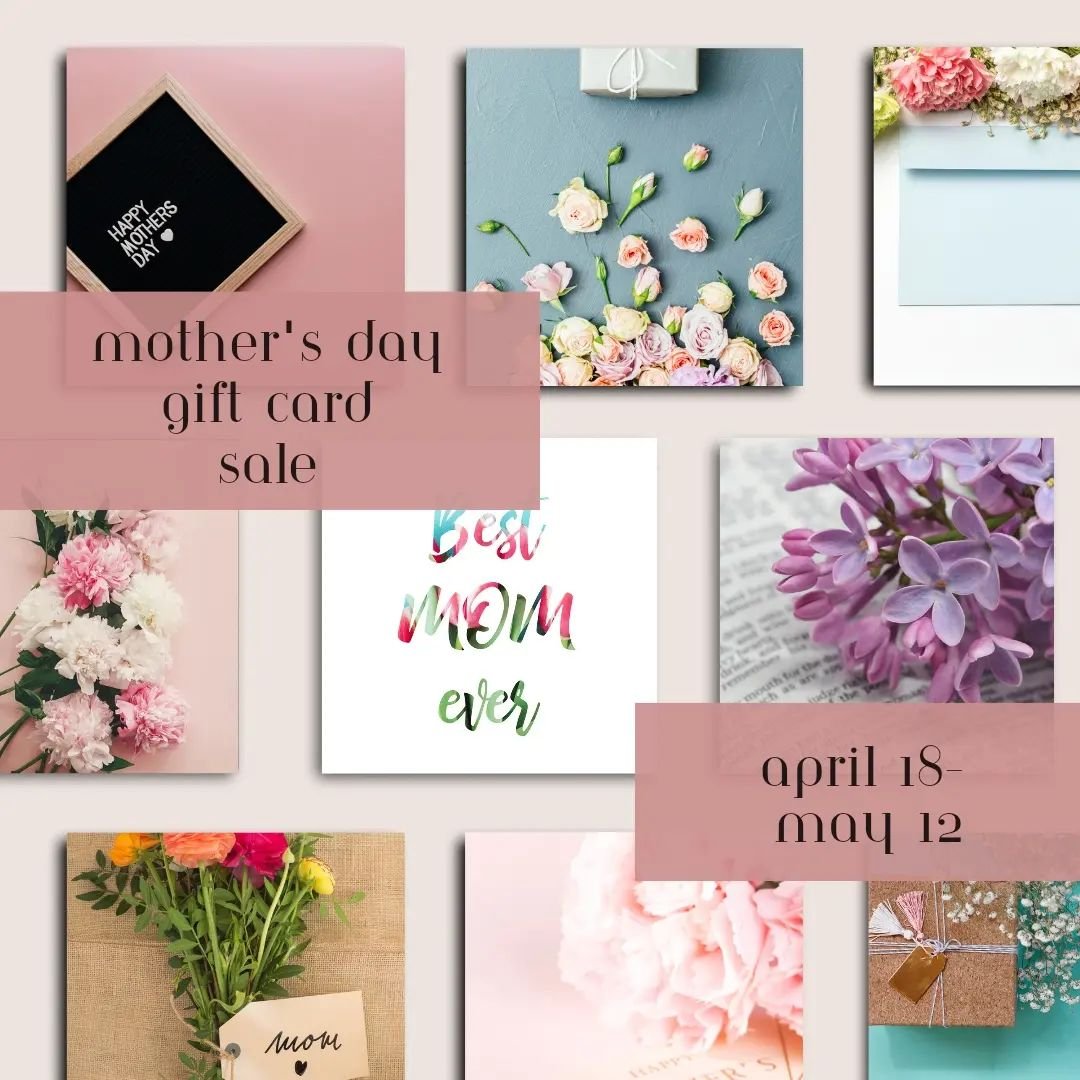 It's time for our annual MOTHER'S DAY GIFT CARD SALE💕

Ok, so here's the deal👇

💳Purchase - $50 gift card ➡️ Receive - 3 KM MINIS of your choosing ** these minis are excellent gifts, a great way to try a new shampoo, and perfect for travel ** as w