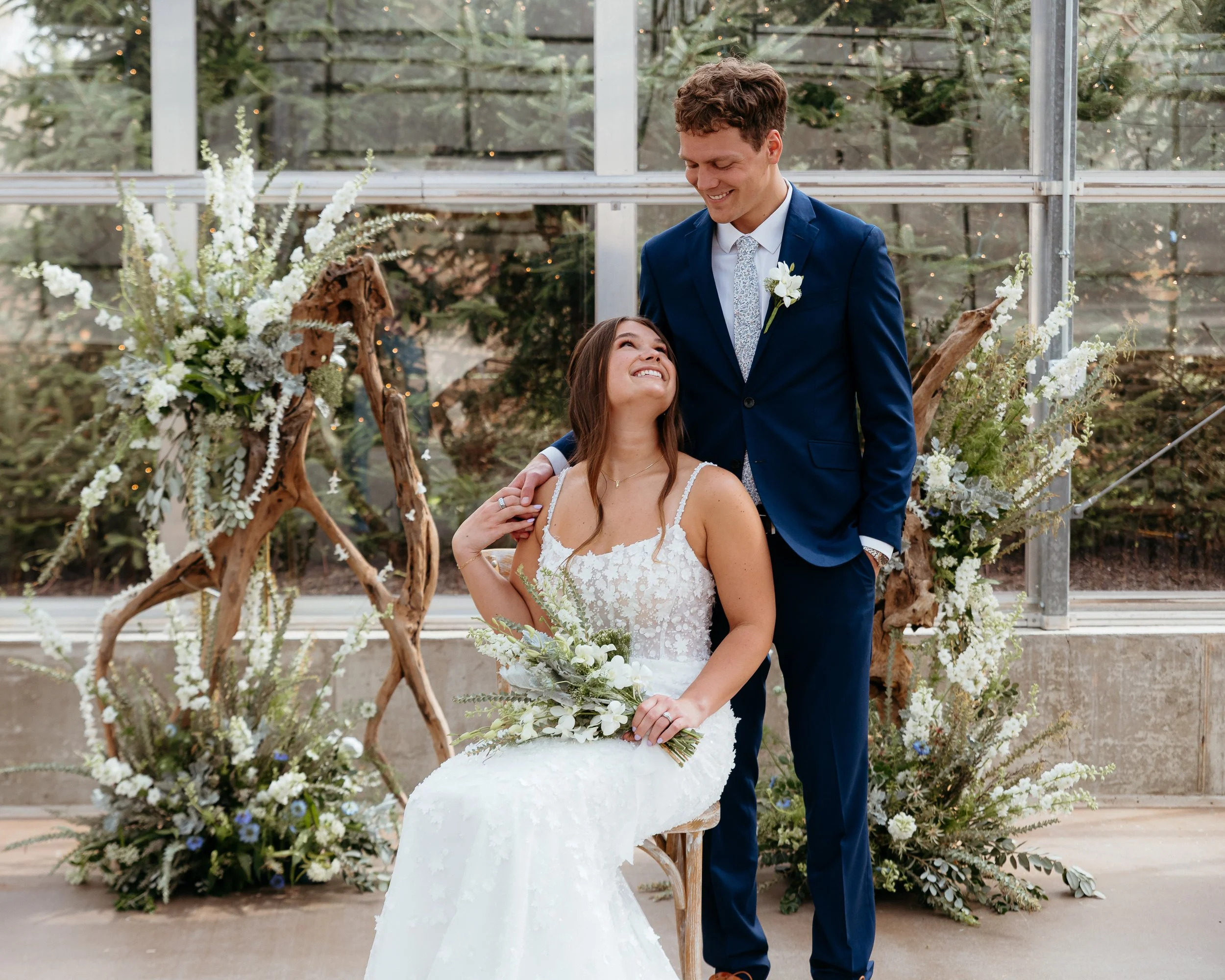 ivy house, bride and groom, wedding day
