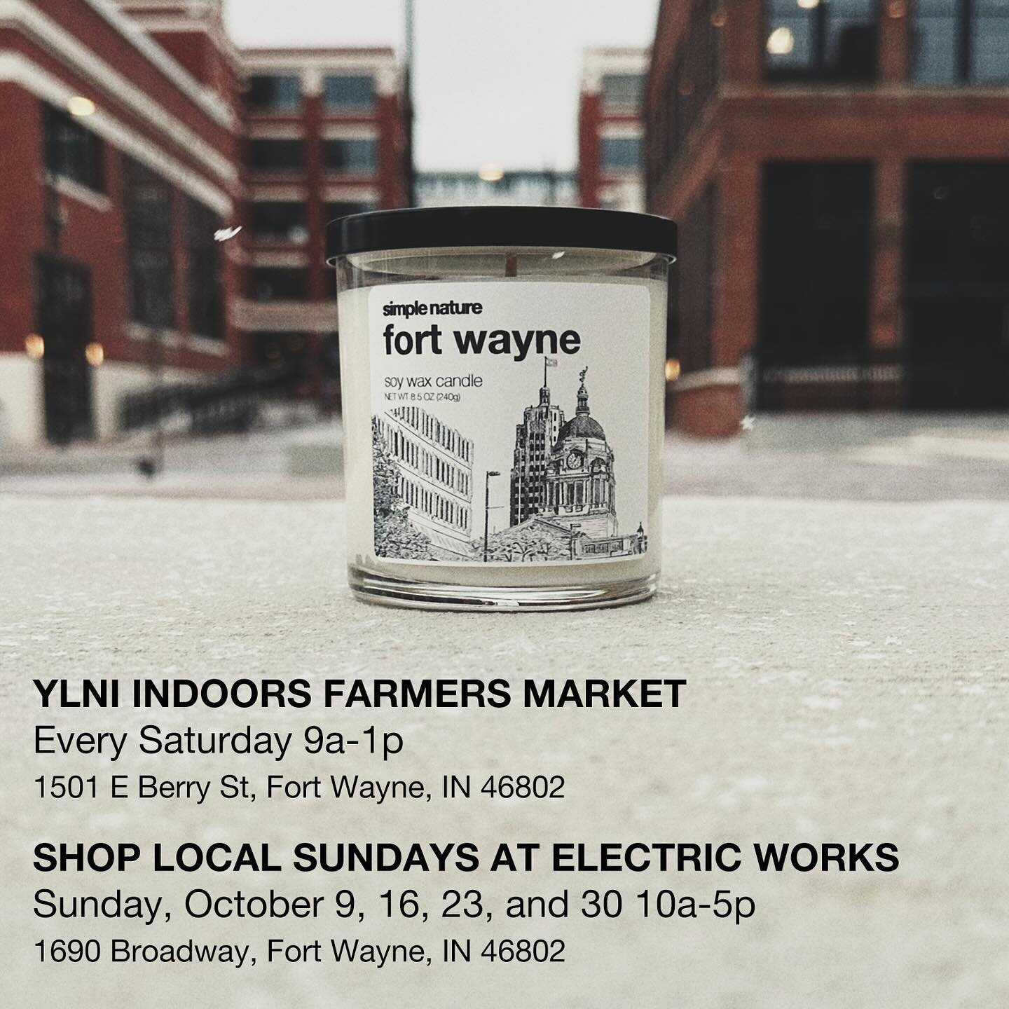Starting this Saturday, the @ylnifarmersmarket is moving indoors for the season, and I couldn&rsquo;t be more thrilled! To celebrate you can be one of the first to try 9 new scents before they&rsquo;re posted on SimpleNature.net.
But we ain&rsquo;t d
