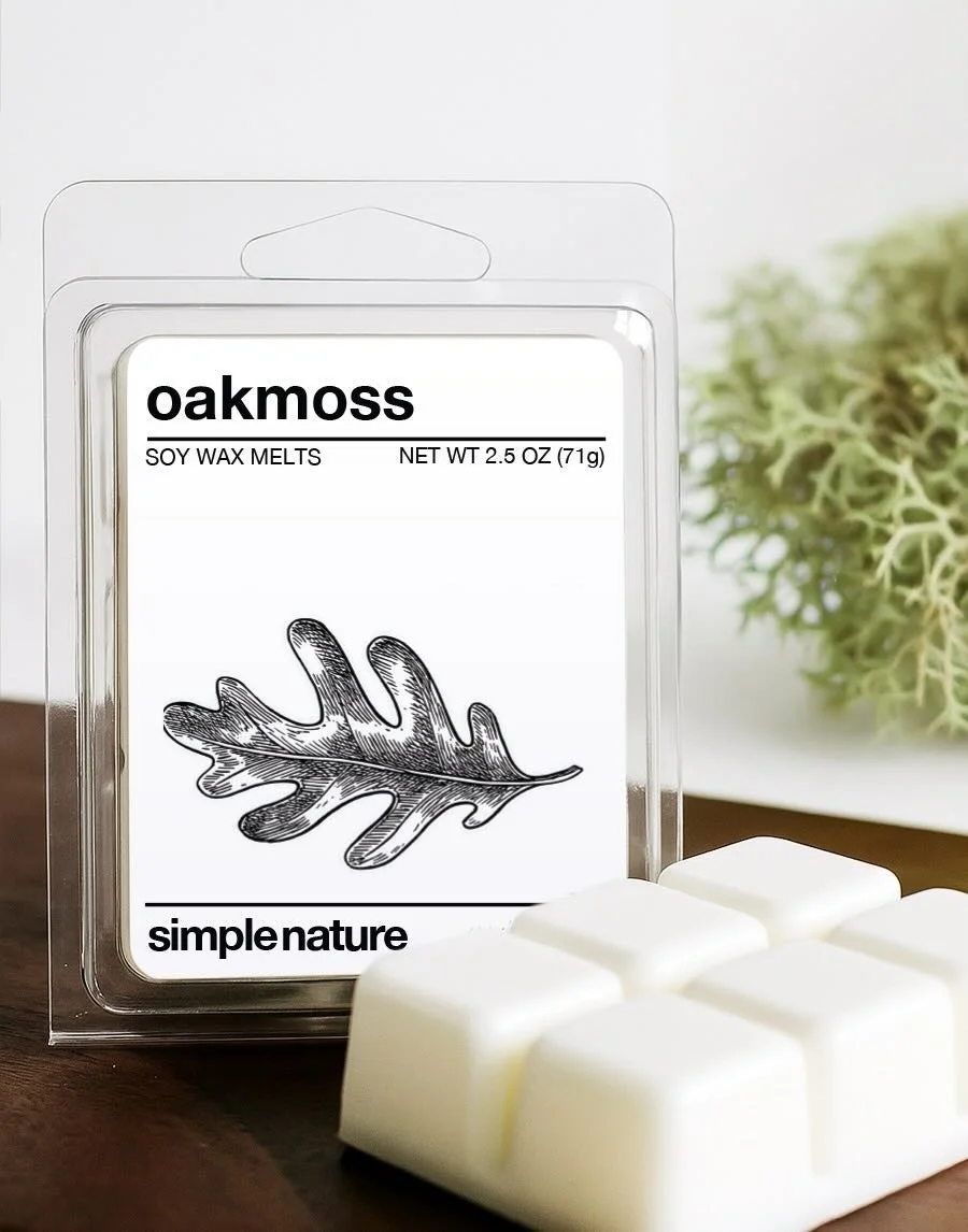 oakmoss wax melt — simple nature candles