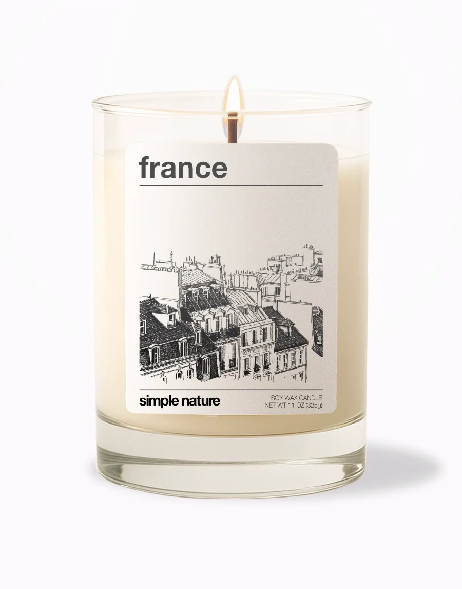 France-Front-On-Simple-Nature-Soy-Wax-Candle.webp