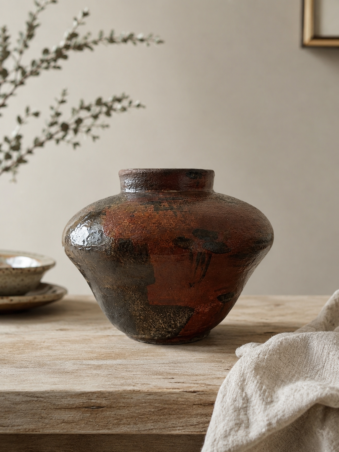 Myriame Sarah Weiner | Ancient Echo | One of a kind hand coiled piece featuring intentional, hand-painted details that embrace a minimalist aesthetic rooted in traditional Japanese craft.