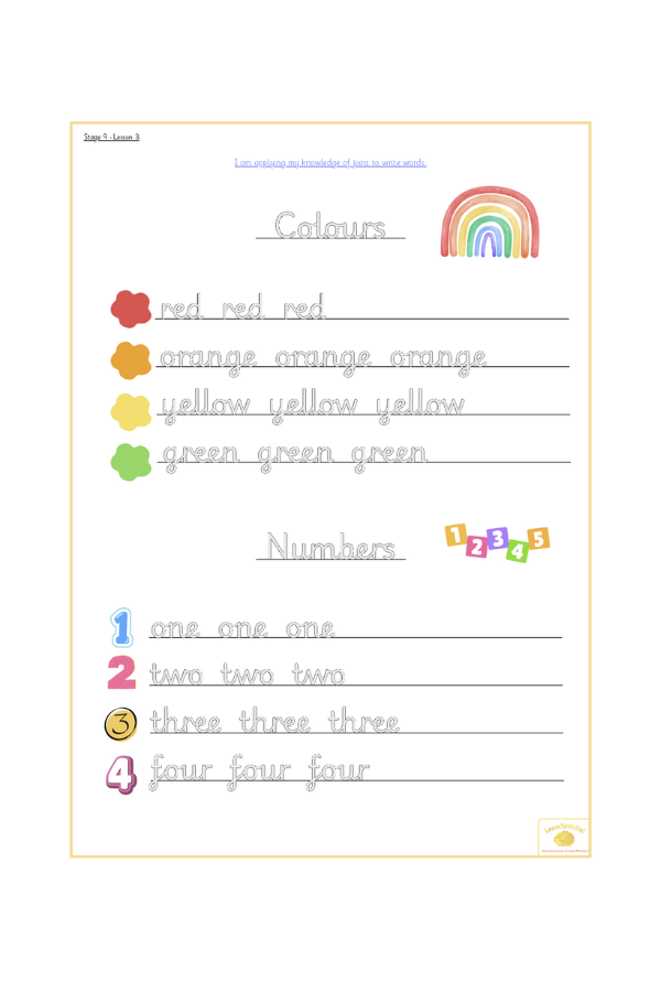 Print/Joined Handwriting Practice Worksheets BUNDLE