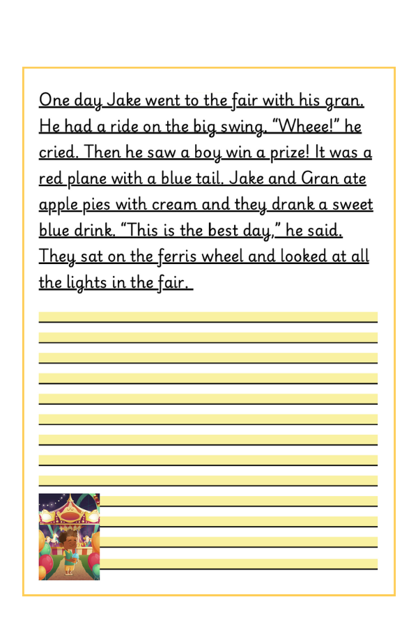 Phase 5 Handwriting Copy Sheets (4 sheets - not joined)