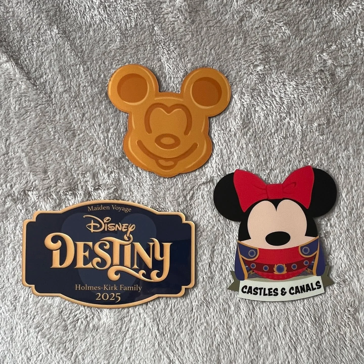 Our new Cruise Magnets for our upcoming maiden voyage on the @disneycruiseline Destiny have arrived. We always love the amazing magnets we get from @indigo_dinosaur_uk on etsy! Customise your own and save 15% off using code CASTLESANDCANALS.