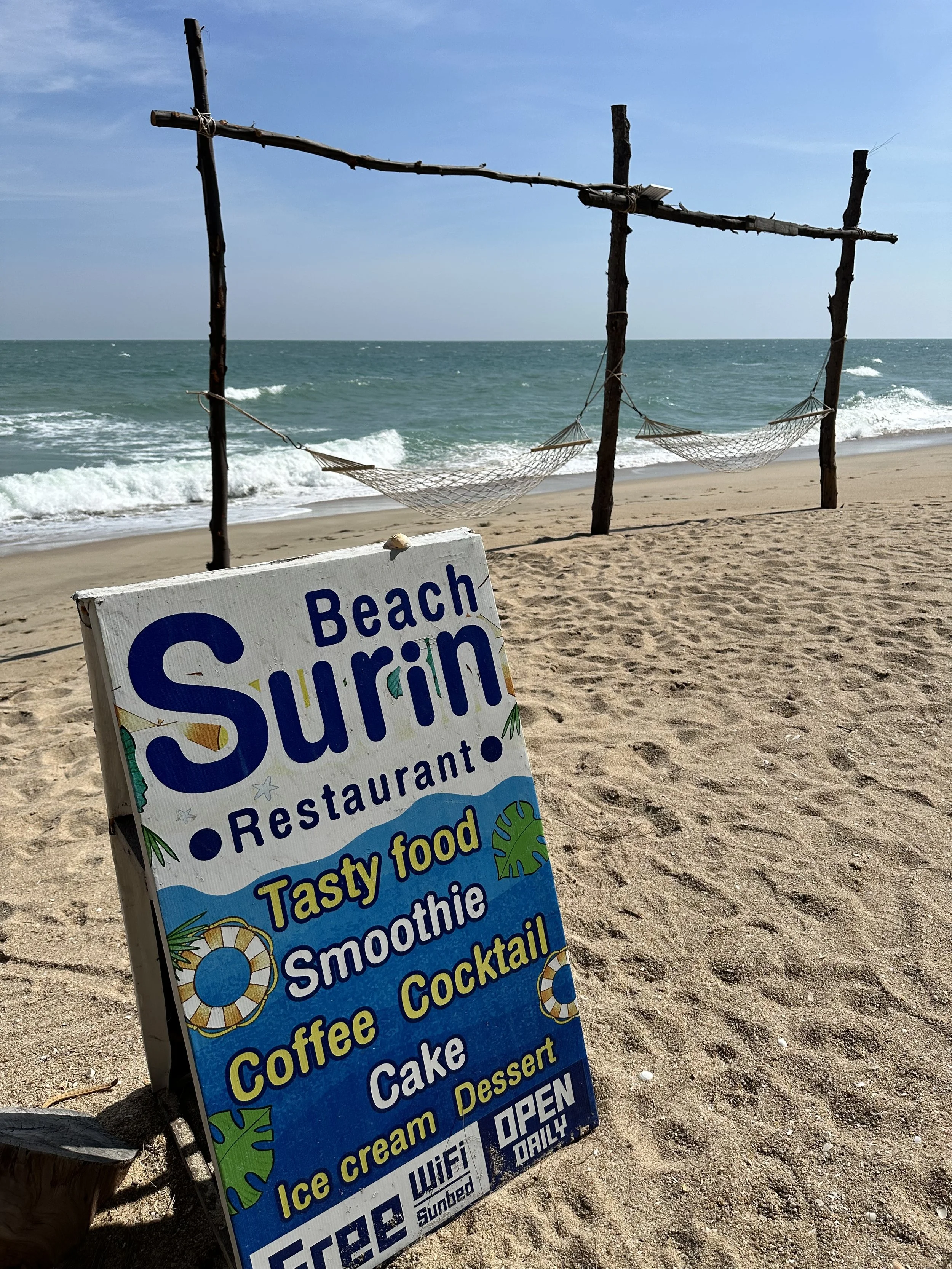 Surin Beach has great cakes. 