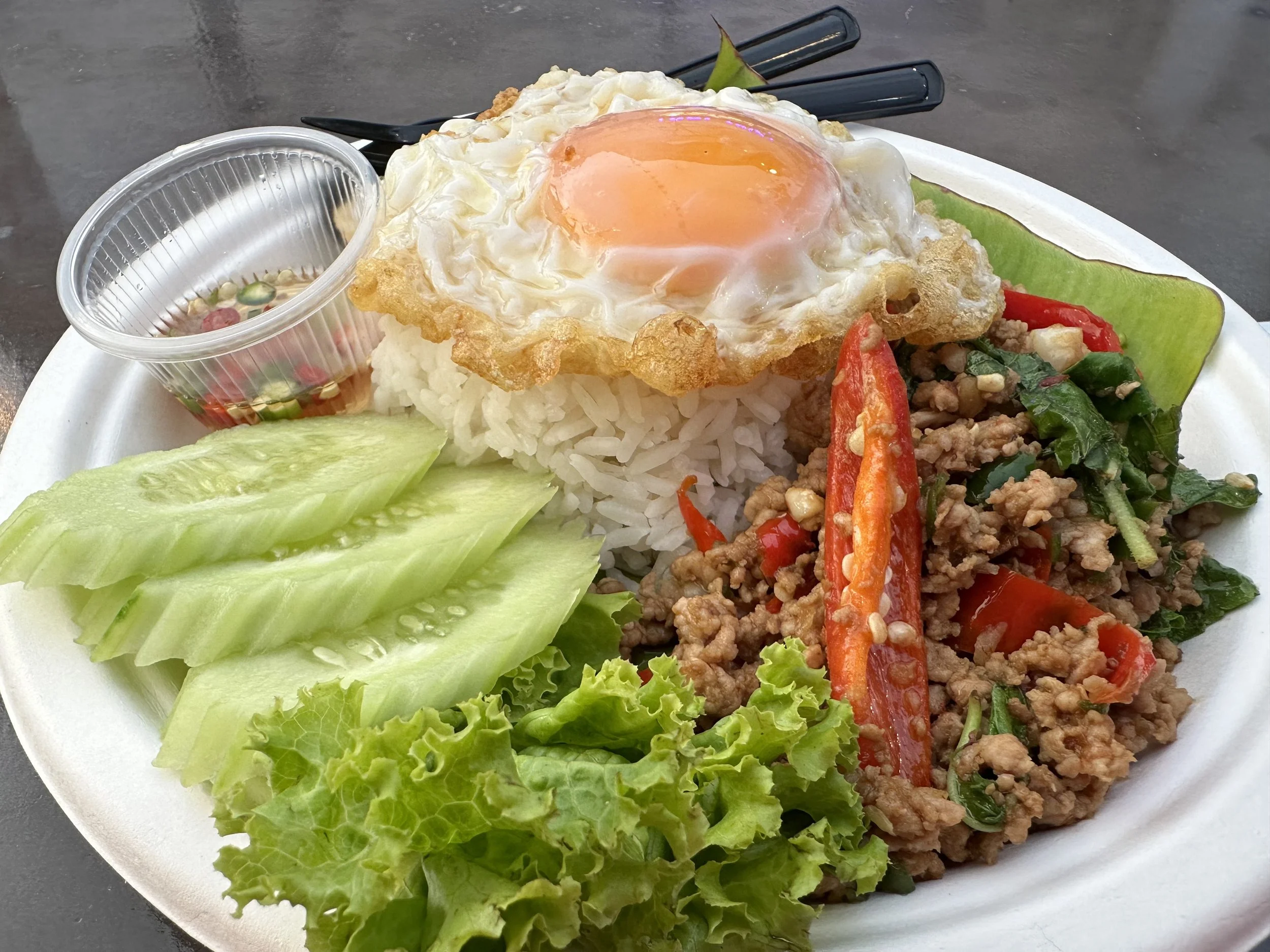 Pad Kao Prao - a favorite dish. 