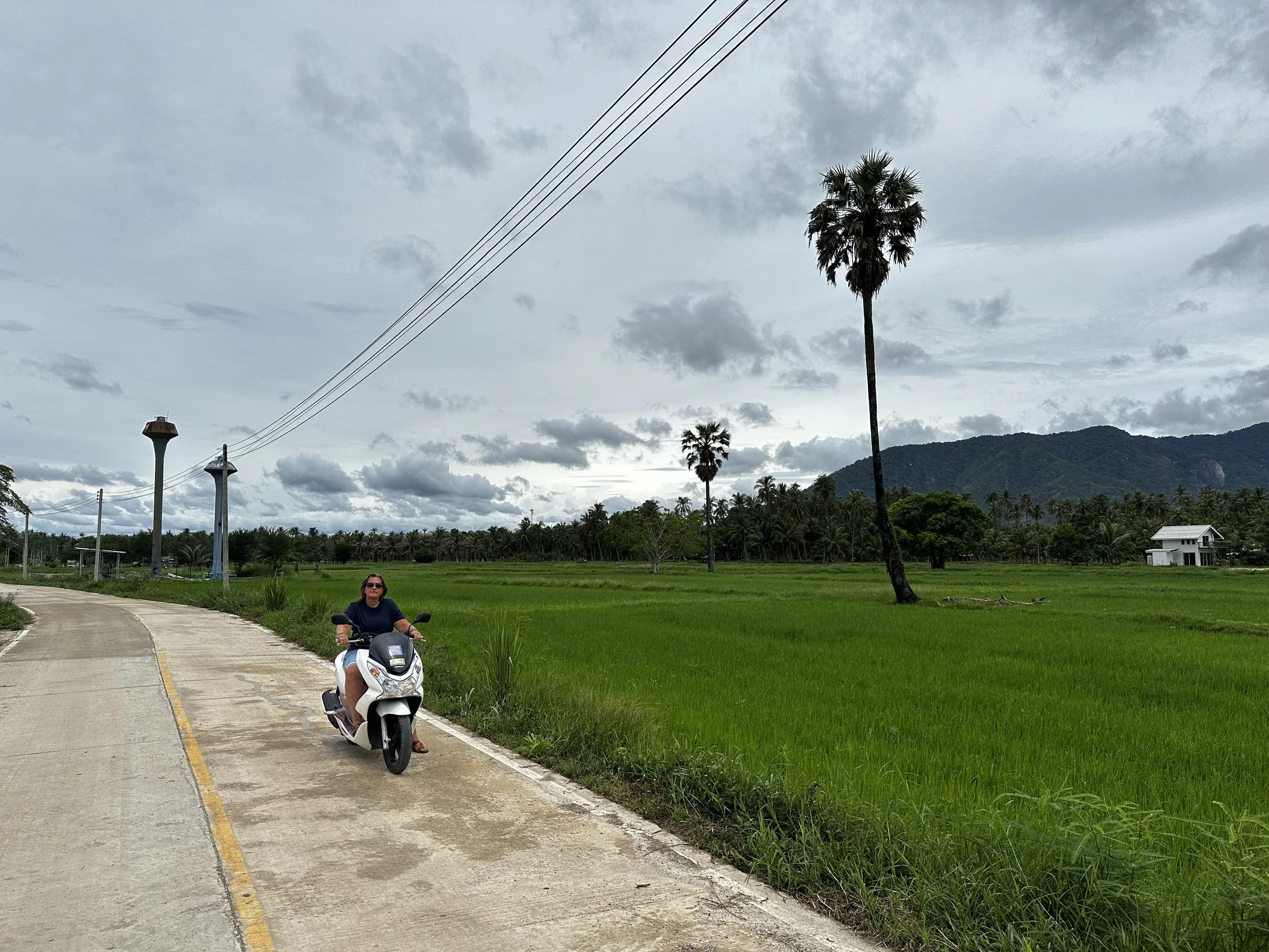 Exploring the small countryside roads is an adventure. 