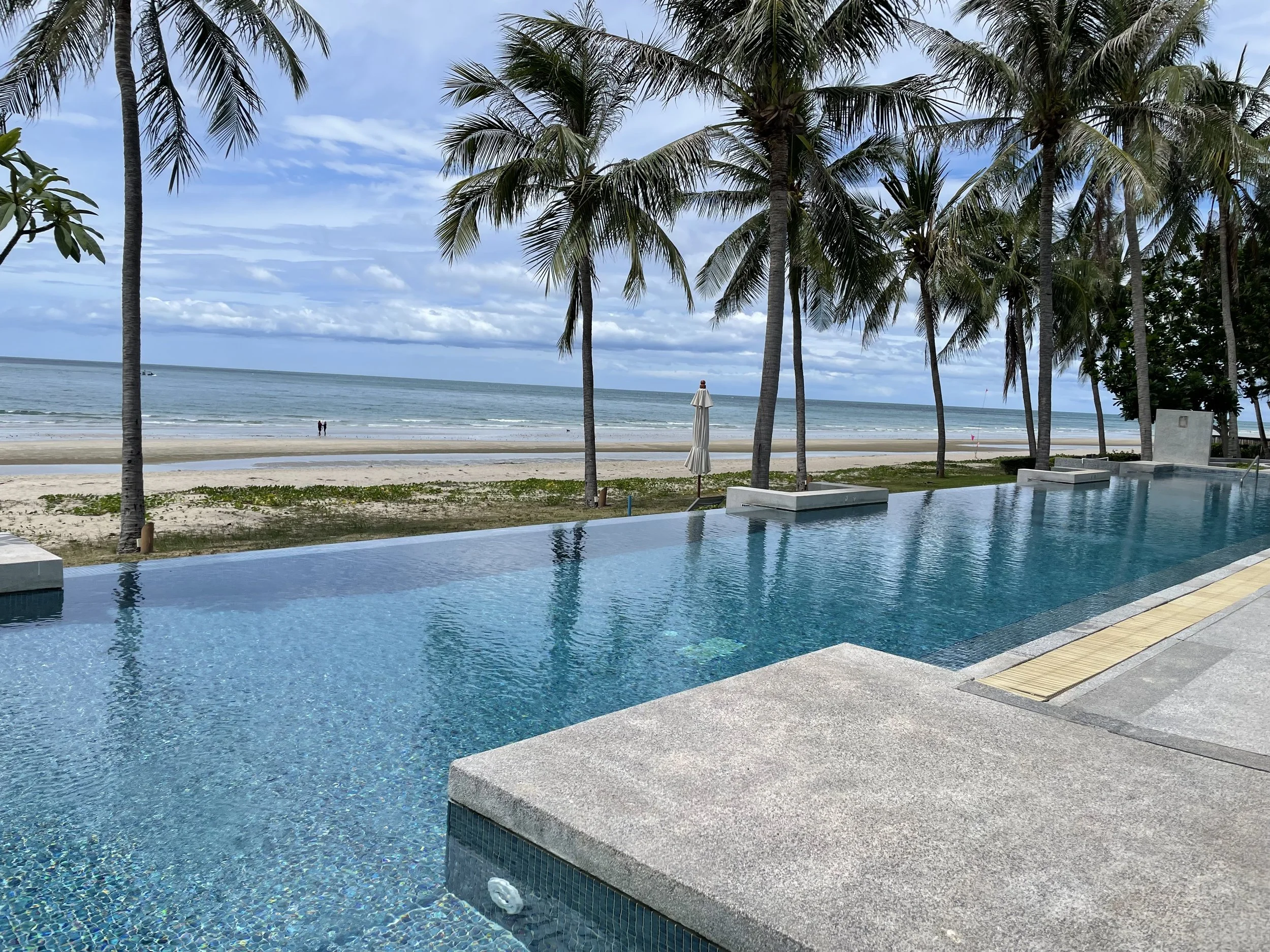 Pool at the beach in Huay Yang, Thailand