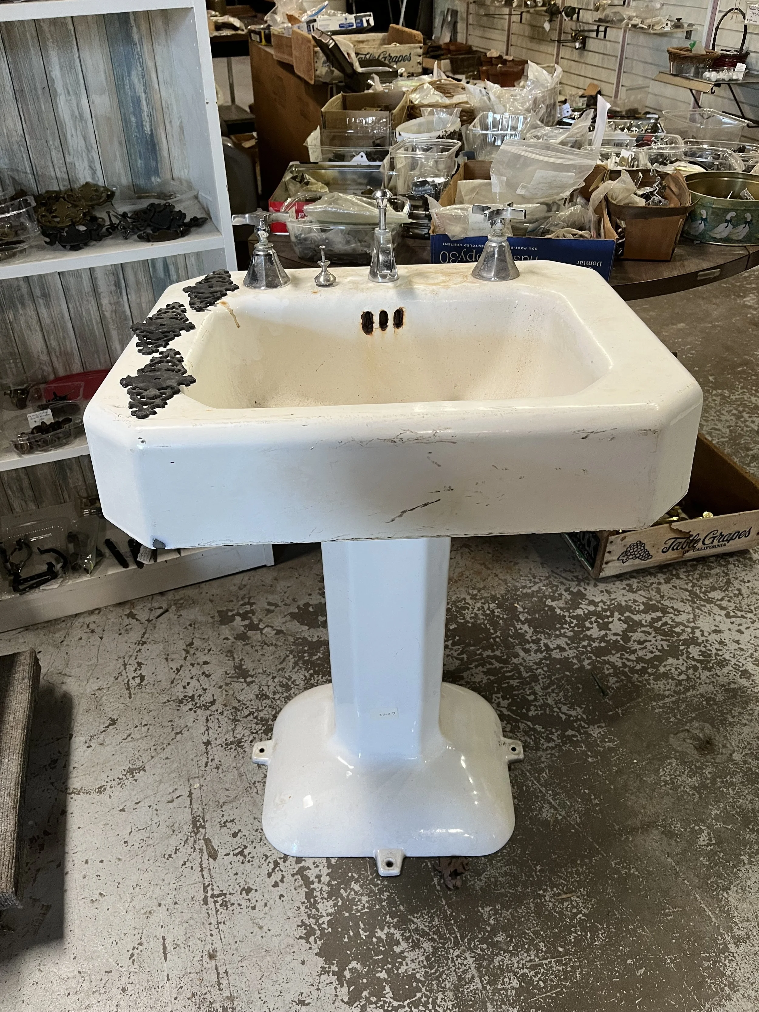 Pedestal Sink from Architectural  Salvage in Greensboro