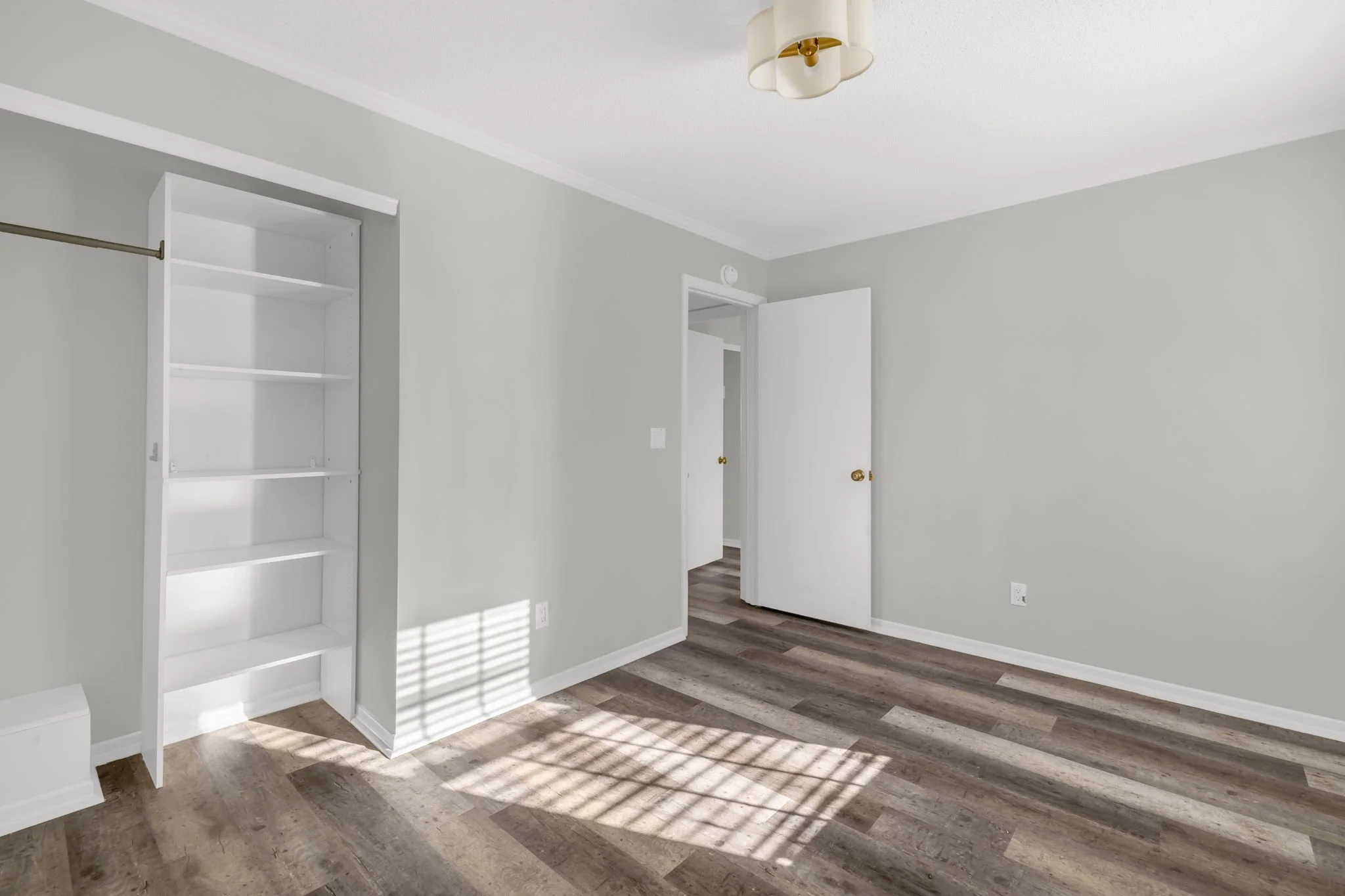 Additional bedroom offering closet space and natural light