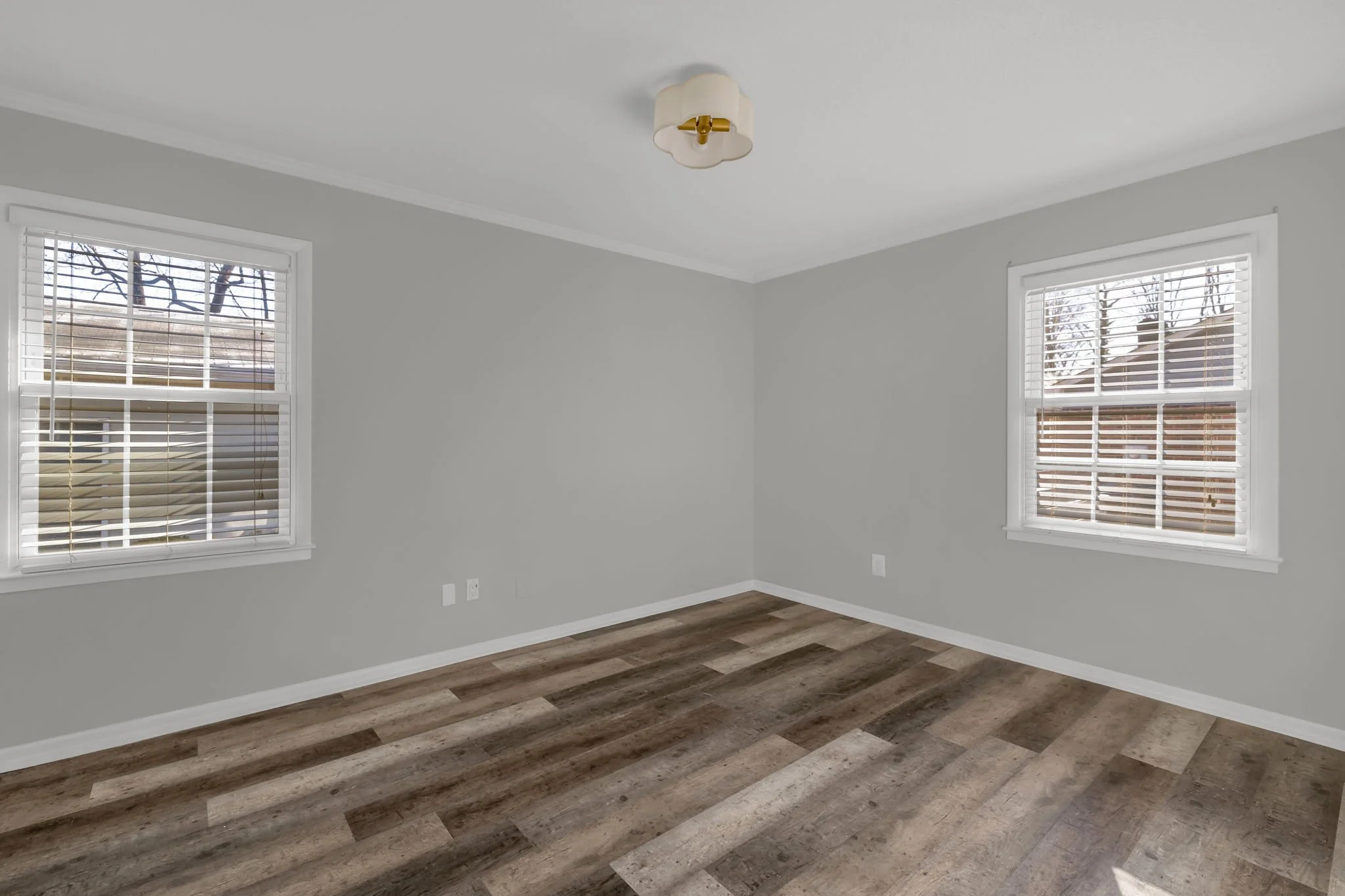 Second bedroom ideal for guests, home office, or flex space