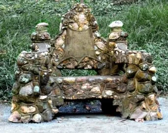 ​In 2013, Schlosser's decendants donated Schlosser's fanciful hand-crafted "King's Chair" to this city park!  It has become a favorite setting for wedding photos and for children, especially when Santa visits in December.