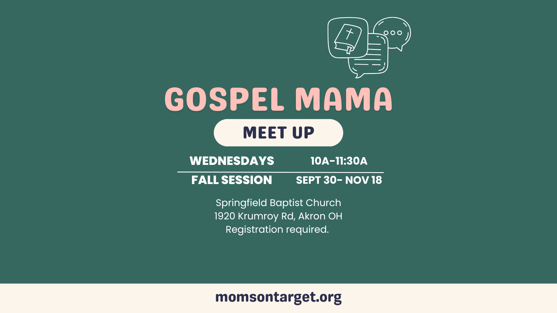 Gospel Mama Meet Up- Fall Session