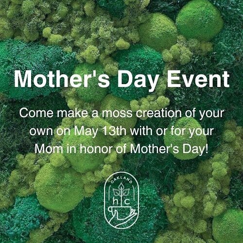 Looking for something fun to do with mom for Mother&rsquo;s Day? Join us at @trysway.co for an afternoon of crafting and walk away with a moss art piece of your own! 
⠀⠀⠀⠀⠀⠀⠀⠀⠀
Event led in partnership with @blaquedahliadesigns 
$5 wine pours from @c