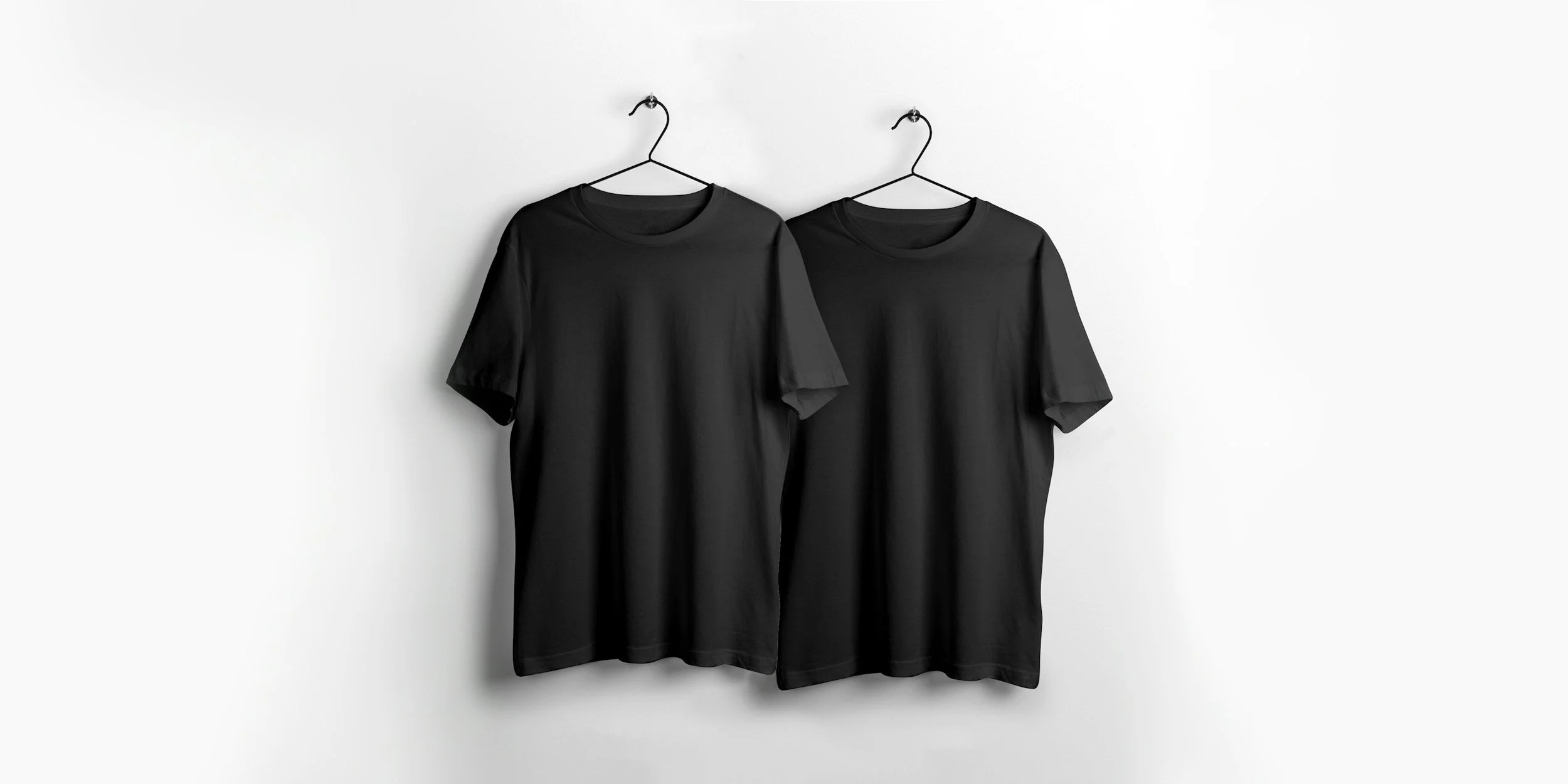 Two Black T Shirts